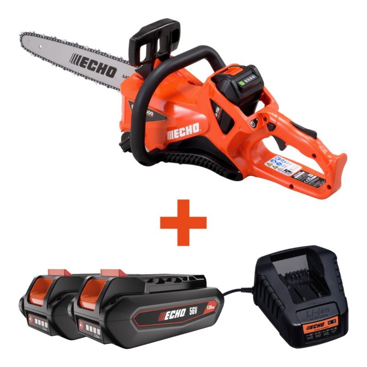 Akku-Motorsäge / Kettensäge DCS-2500 Set - inkl. 2x 2,5 Ah Akku & Schnellladegerät